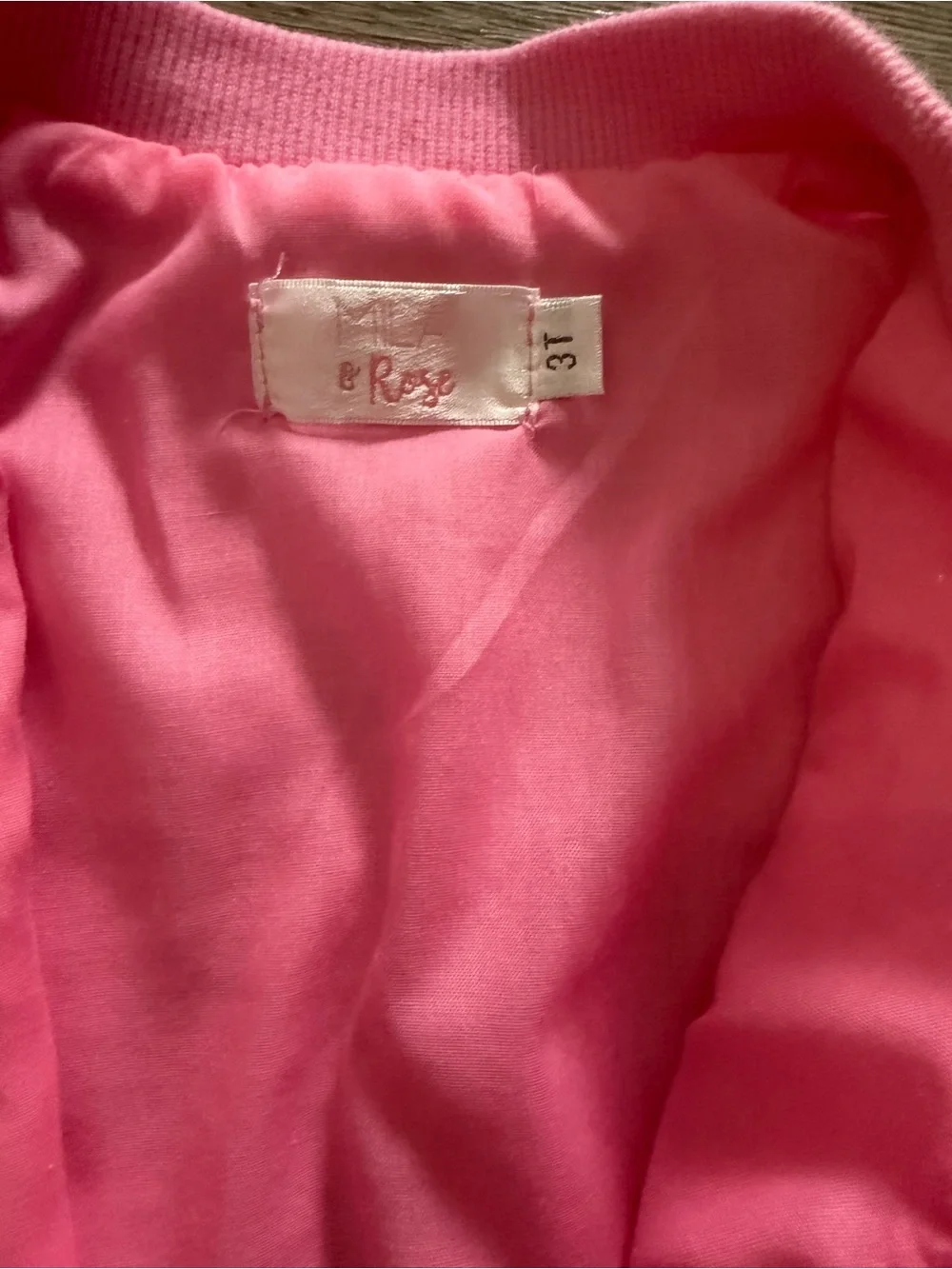 Girls Pink Sequin Bomber Jacket with Gold Zip